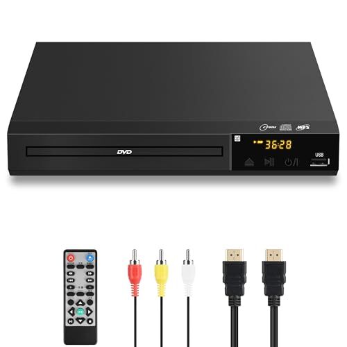 DVDプレーヤー テレビ用 再生専用 1080Pサポート HDMI/AV出力 リージョンフリー CPRMに対応し、地上デ(002)