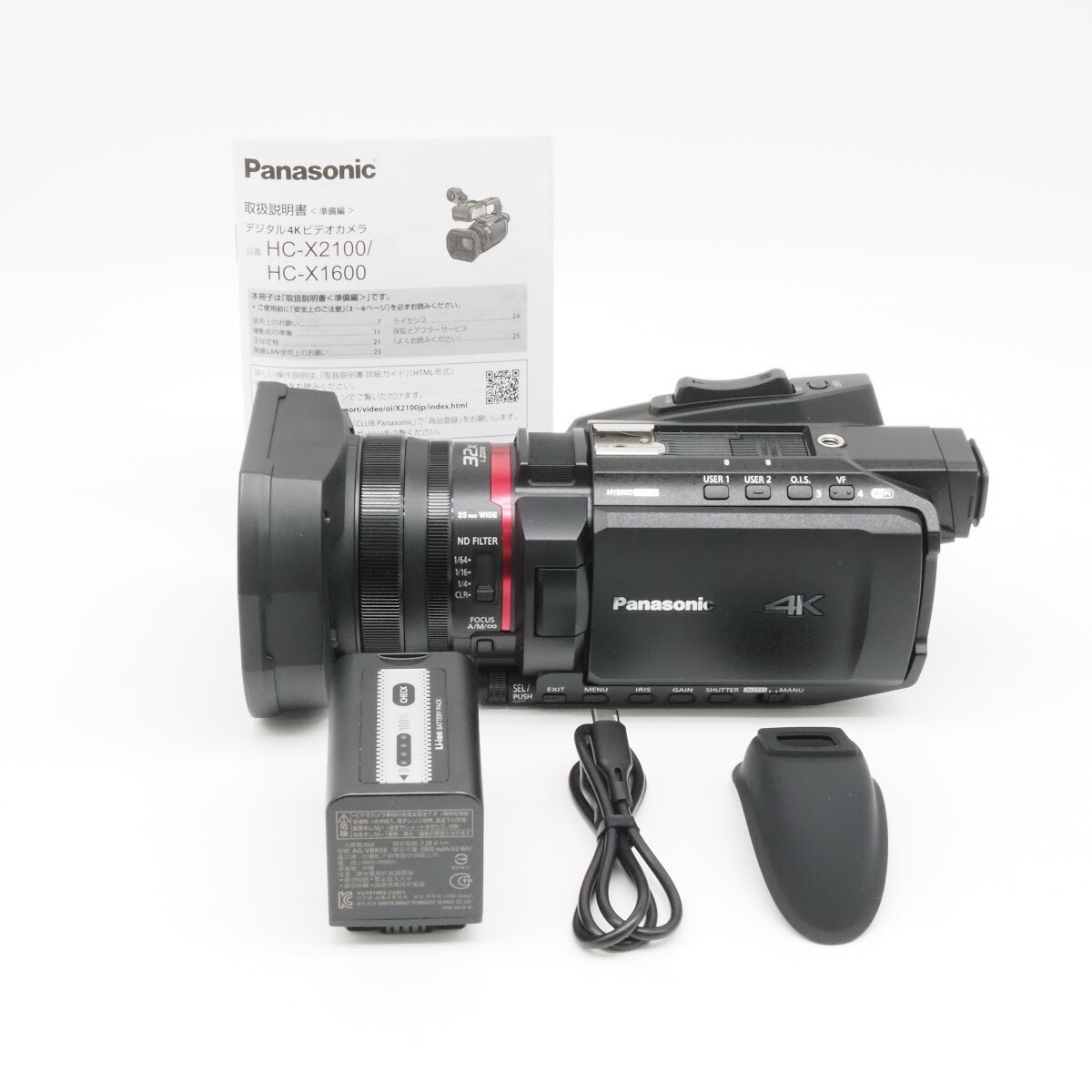 通電時間60時間！★美品★ PANASONIC HC-X1600 パナソニック ビデオカメラ #008481 #84002