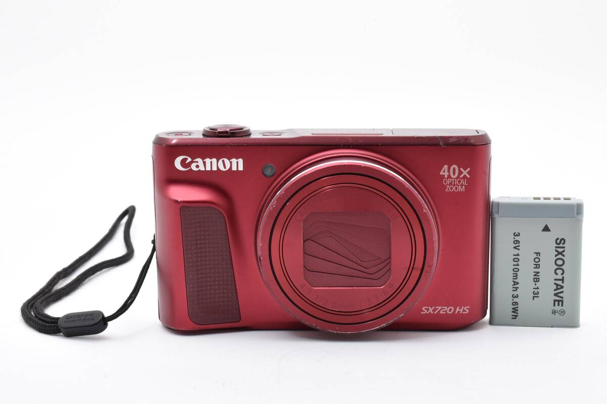 ★訳あり大特価★ CANON PowerShot SX720 HS レッド シャッター・AF・動画撮影OK！ #00082 #00023 #0100