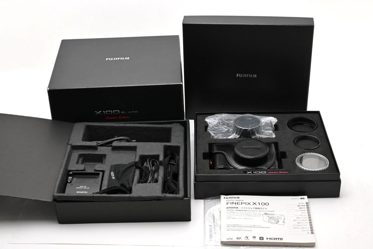 ★美品★ FUJIFILM X100 ブラック 富士フイルム コンパクトデジタルカメラ #008921 #94006-2