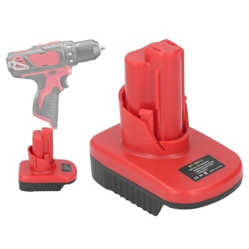 Hilitand バッテリーアダプター 18Vリチウムイオンバッテリー専用 ミルウォーキー12V充電電動工具用バッテリーに変換 /