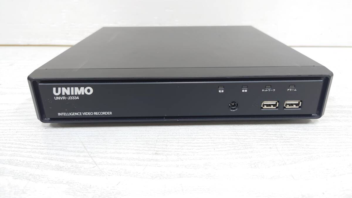 ユニモテクノロジー株式会社製 スタンドアロン型ネットワークビデオレコーダー（NVR）UNVR-J3334 カメラ 防犯