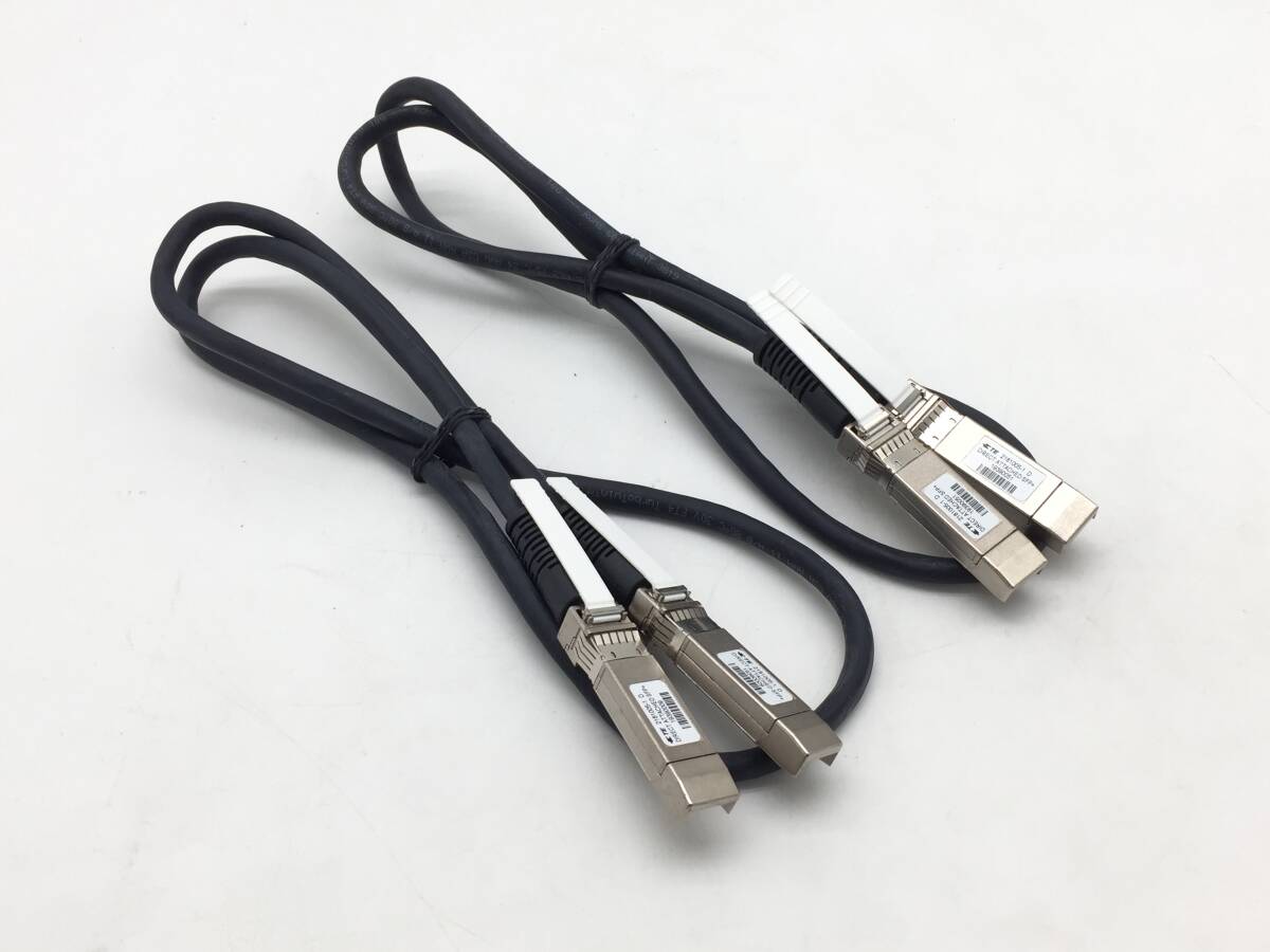 〇【2本セット】TE Connectivity 2181005-1 D SFP+ ダイレクトアタッチケーブル 1m 動作品