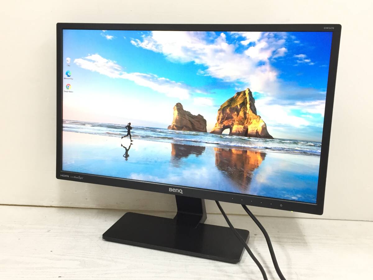 〇【良品】BenQ GW2470-T GW2470ML 23.8インチ 液晶モニター フルHD (1920x1080) 入力端子:DVI/D-Sub/HDMI 動作品