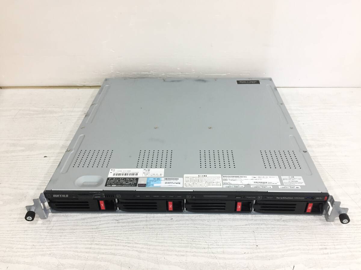 〇BUFFALO バッファロー TeraStation WSH5420RN08W9 NAS ネットワークHDD ケースのみ HDD無し 通電確認