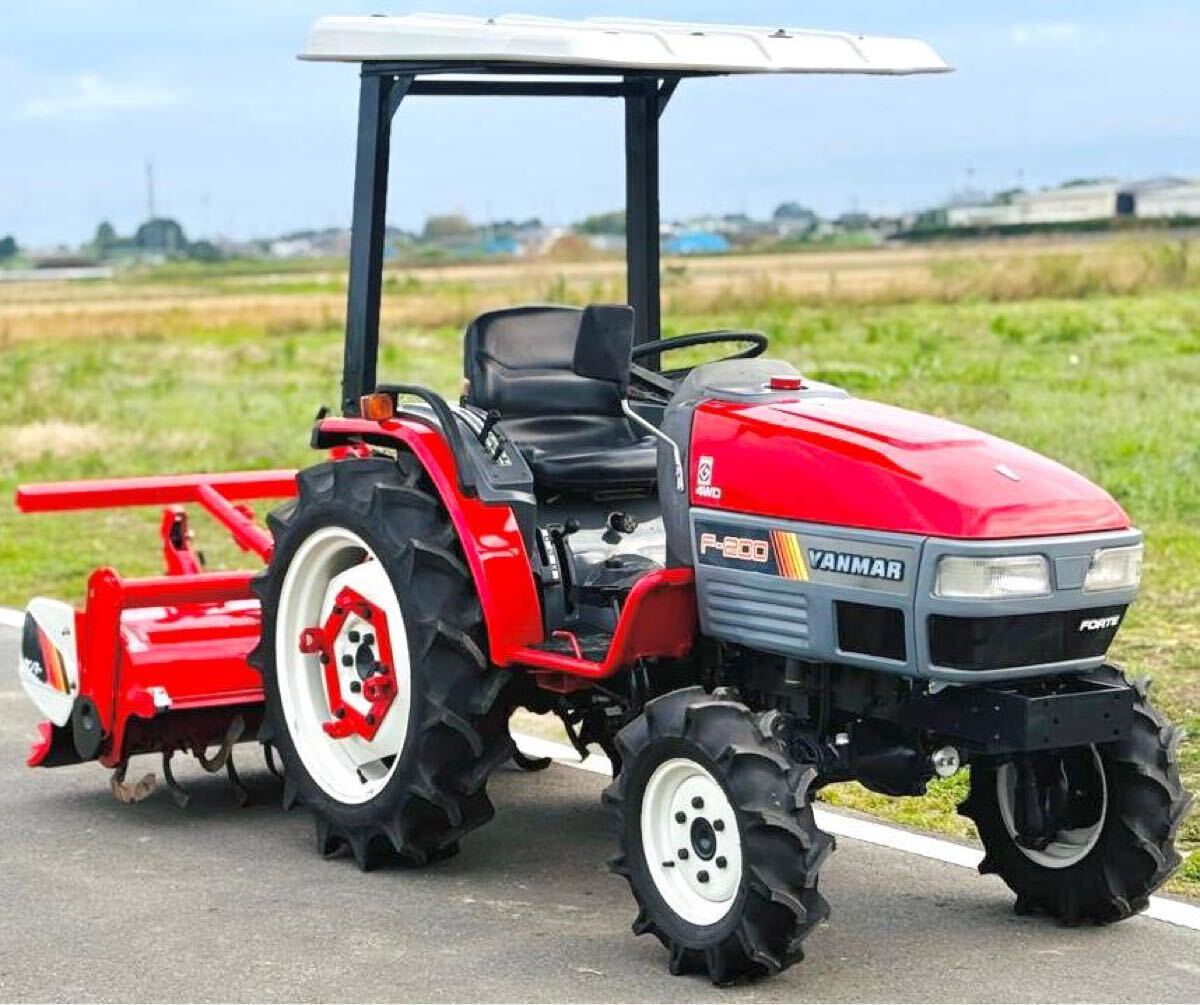 ★ ★ヤンマートラクターF-200時間327 20馬力4 WDロータリーRSB 1504 埼玉県★引取可 ★ 