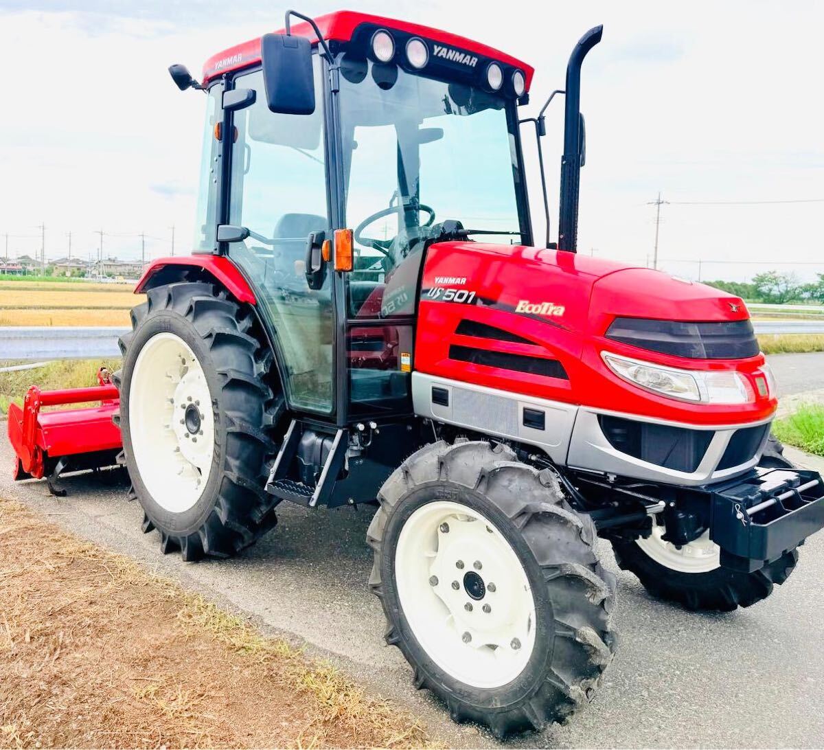 ★ ★ヤンマートラクターエコトラ US 501★ 50馬力★使用時間797H★エアコンキャビン付き★PTO★ヤンマーロータリーR519★4WD★埼玉県