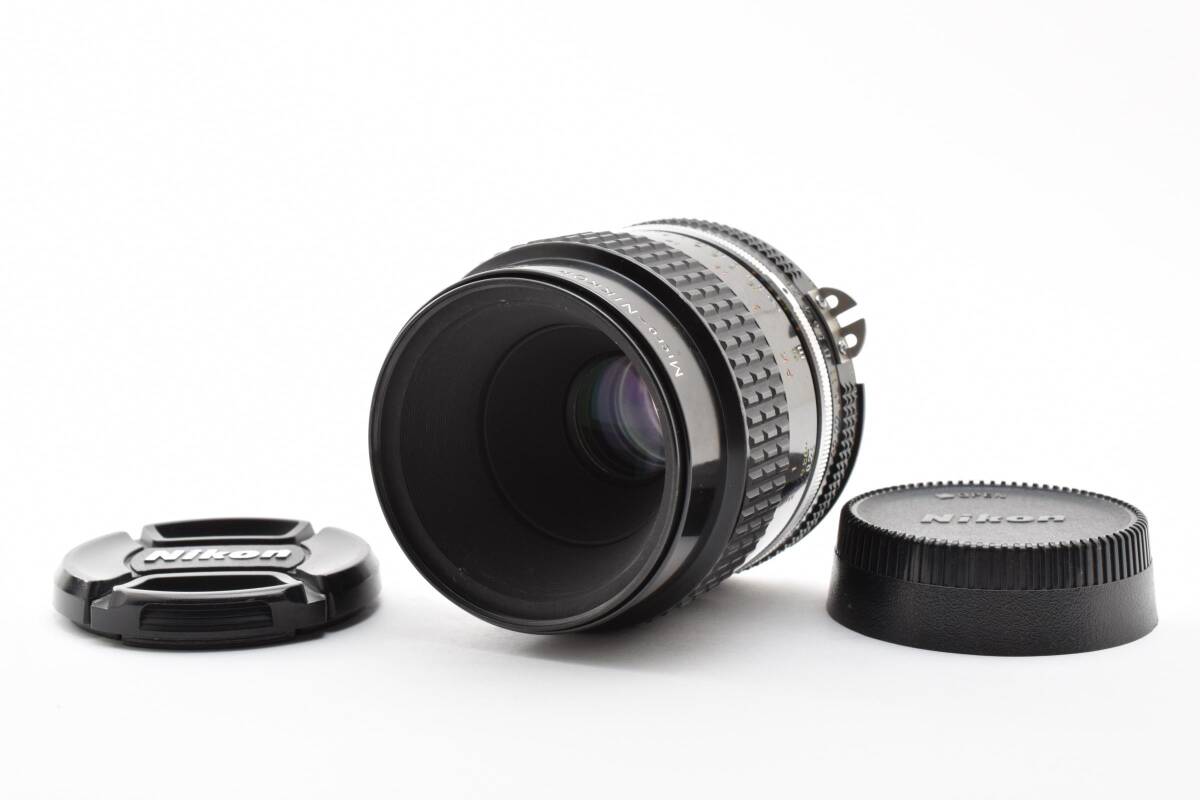 【極美品】ニコン Nikon Ai-S Micro-NIKKOR 55mm F2.8 光学良好 動作絶好調 カニ爪付 Fマウント 単焦点 マクロレンズ★ ＃K2416e