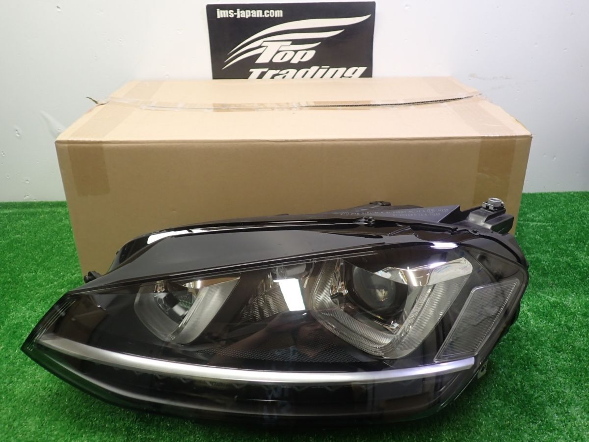 L8044vc VolksWagen純正 ゴルフ7 R 5G/AU 前期 左キセノンヘッドライト ツブツブLEDウィンカー 5G2941751D(5G2941753D) 適合確認可能