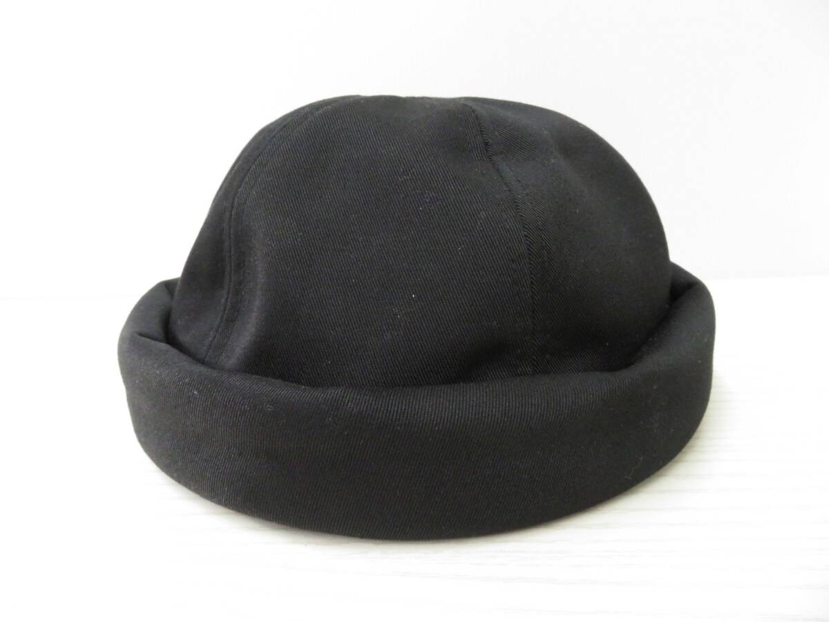 mf64) CHAPEAU SAOTOME シャポー・サオトメ フィッシャーマンキャップ ロールキャップ 日本製 LLサイズ ブラック