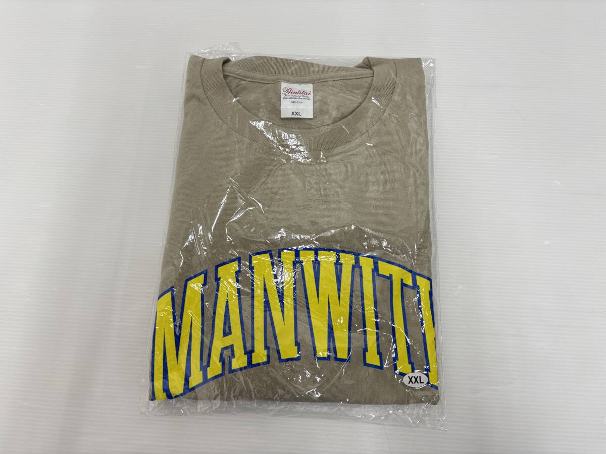 cd17)未開封 MAN WITH A MISSION アーチカレッジTシャツ XXL シルバーグレー マンウィズ