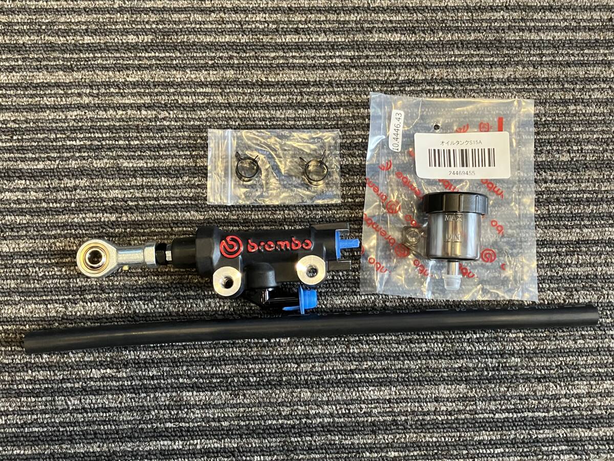 ■ブレンボ リアマスター■ ピロ、スモークオイルタンク、フルード専用ホース付きフルSET 赤文字 13パイ ZRX1100 ZRX1200Ｒ ZRX1200ダエグ