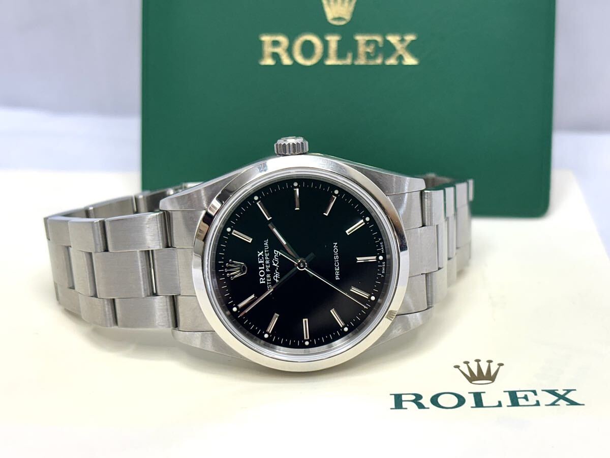ROLEX Air-King 14000 ロレックス エアキング 黒文字盤 メンズ 腕時計 自動巻き AT オイスターパーペチュアル U番 ギャランティ付 まとめ