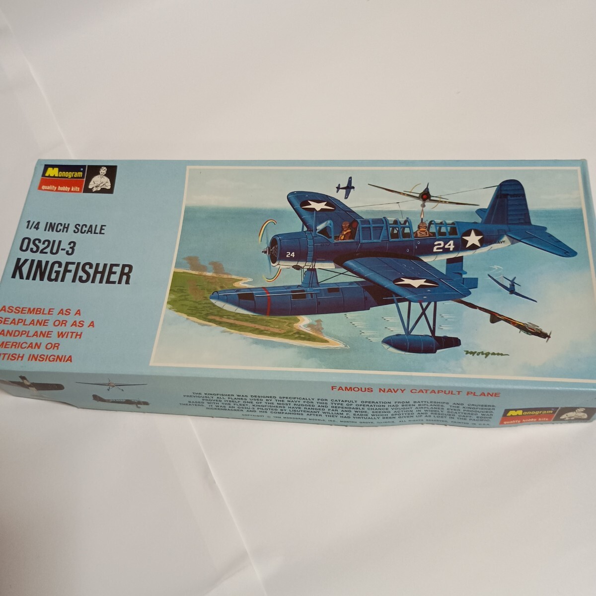 Monogram モノグラム 1/4インチスケール OS2U-3 キングフィッシャー プラモデル