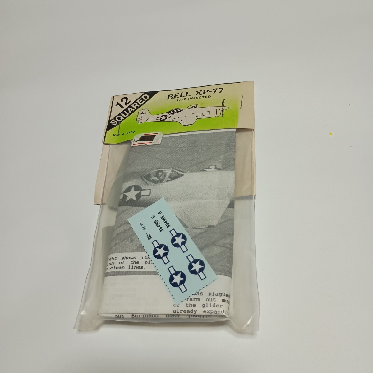 12 SQUARED 1/72 BELL XP-77 プラモデルキット