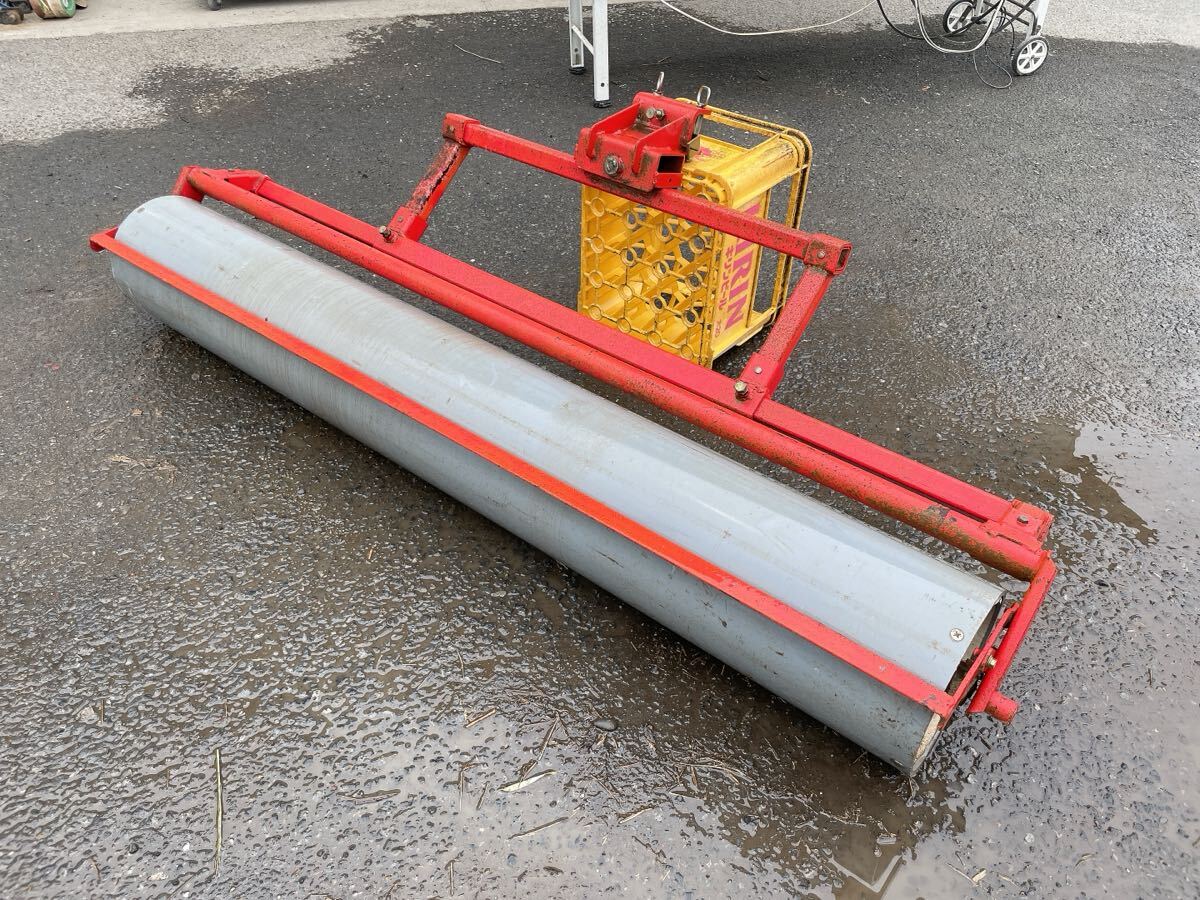 中古 鎮圧ローラー 作業幅約1800mm 整地 麦踏み トラクター 耕運機 管理機 アタッチメント 部品 引取歓迎 茨城県常陸大宮 0712え2 M裏