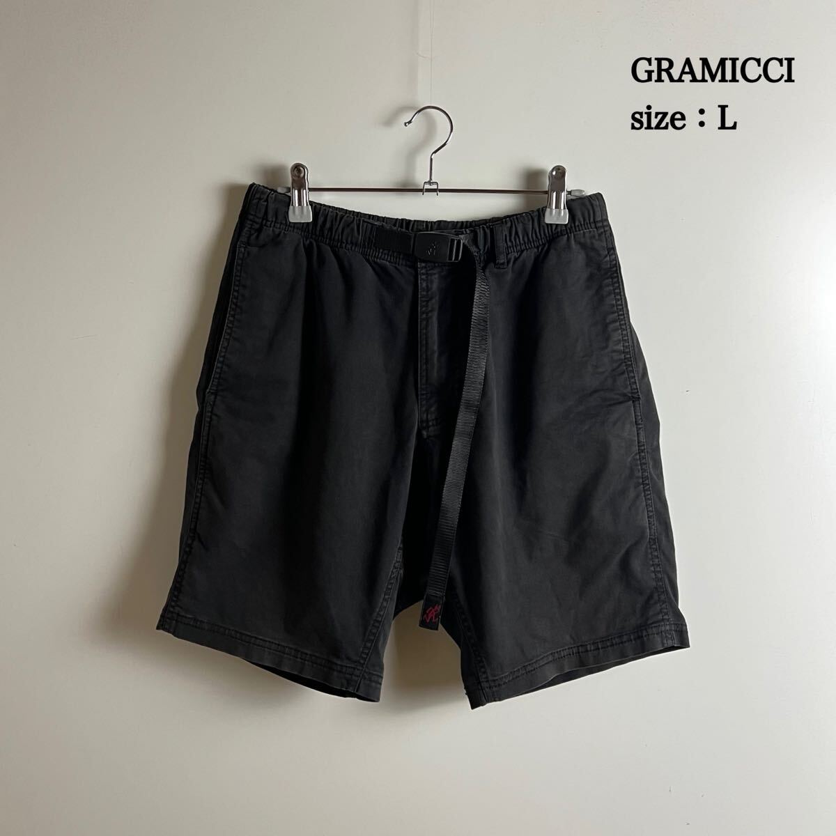 GRAMICCI BLK climbing shorts L 1245-NOJ グラミチ 定番 クライミングショーツ ハーフパンツ 登山 アウトドア ブラック
