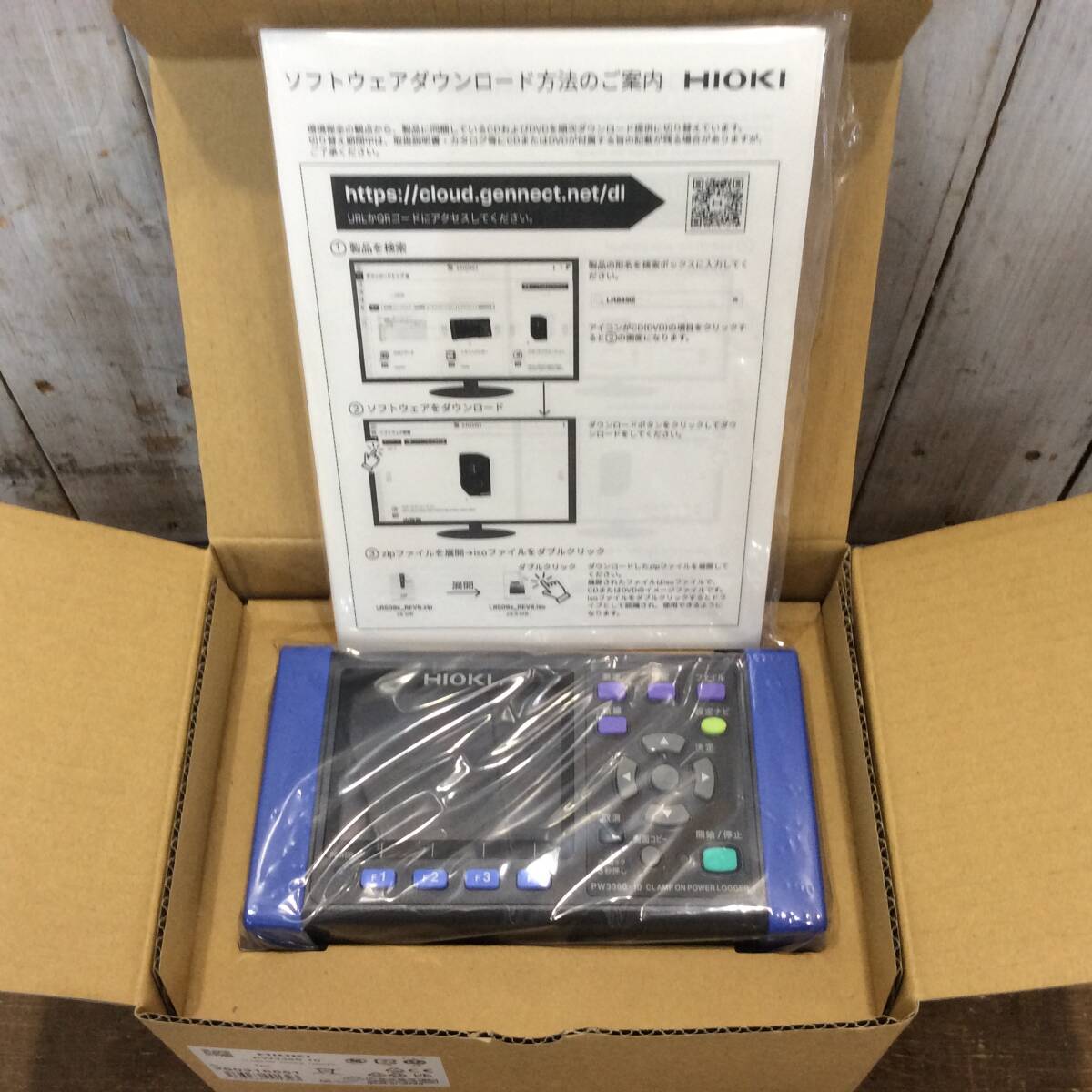 【AH-15260】未使用品 HIOKI 日置電機 クランプオンパワーロガー(日本語版・本体のみ) PW3360-10