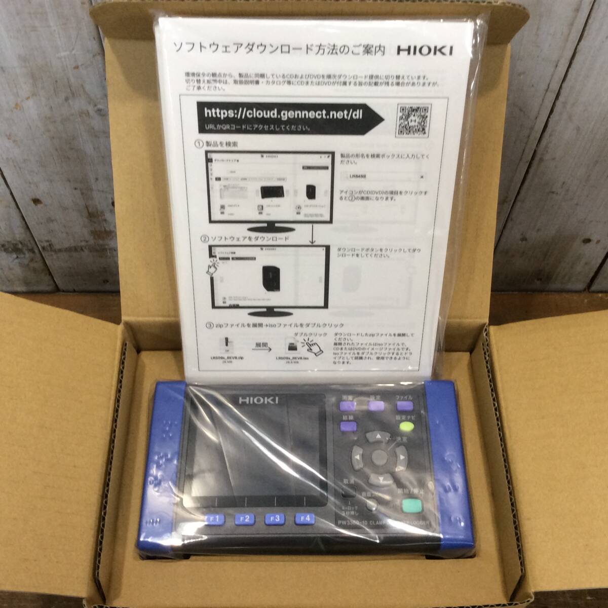 【AH-15261】未使用品 HIOKI 日置電機 クランプオンパワーロガー(日本語版・本体のみ) PW3360-10