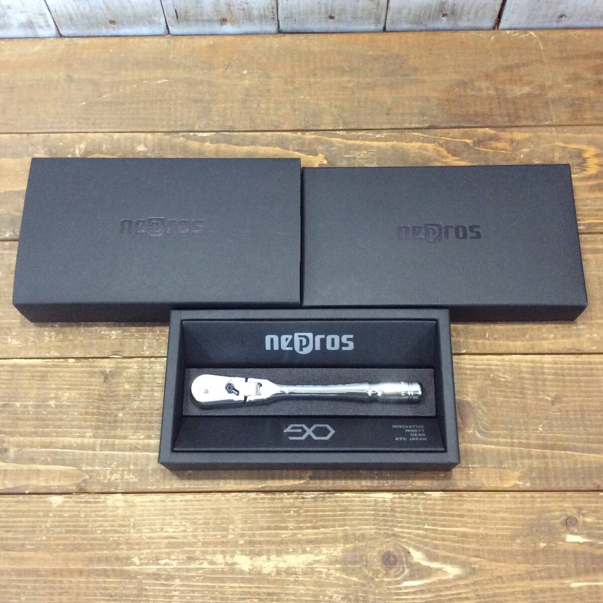 ●【AH-15300】未使用品 KTC nepros ネプロス 6.3sq.フレックスラチェットハンドル NBR290F【レターパックプラス・送料全国一律600円可】