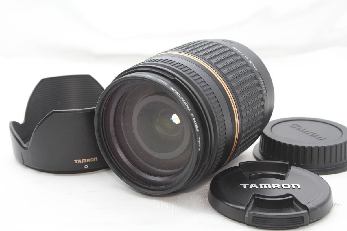 ★【超美品 動作未確認 Canon用 EFマウント】 TAMRON AF18-200mm F3.5-6.3 MACRO ASPHERICAL XR Di II LD IF A18 ★ 純正レンズフード付き