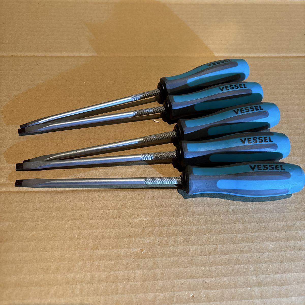 ５本セット ベッセル メガドラ普通ドライバー ９００ −６×１５０ マイナス ドライバー VESSEL