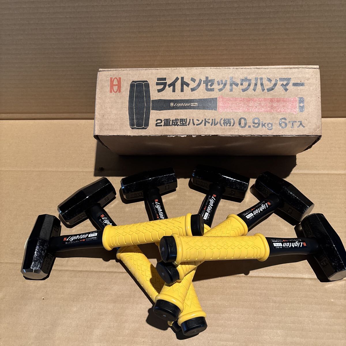 １箱６丁入 オーエッチ工業 ライトンセットウハンマー SH-09LT 0.9kg ２重成形ハンドル 日本製