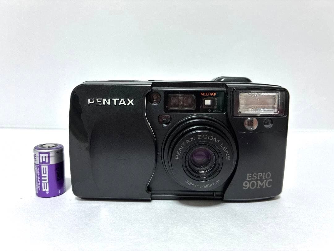 ペンタックス　PENTAX ESPIO 90MC ブラック -電池付- 《動作確認済》#400-02JY26-Y