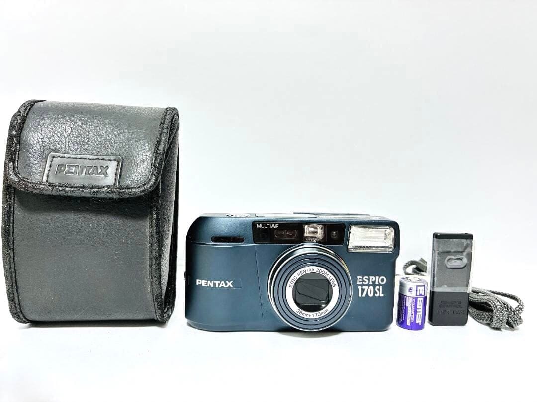 ■ 美品・レアカラー ■ ペンタックス　PENTAX ESPIO 170 SL インディゴブルー 《動作確認済・電池付》#411-14JY26-Y