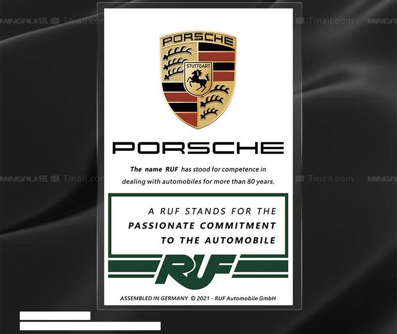 ポルシェ PORSCHE RUF JDM 内張ステッカー　高品質