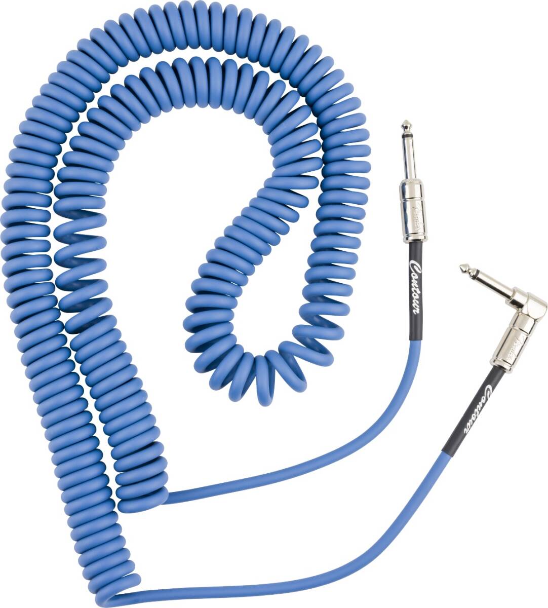 Fender フェンダー　コイルケーブル　ブルー　約9m　Contour 30' Coiled Cable, Lake Placid Blue