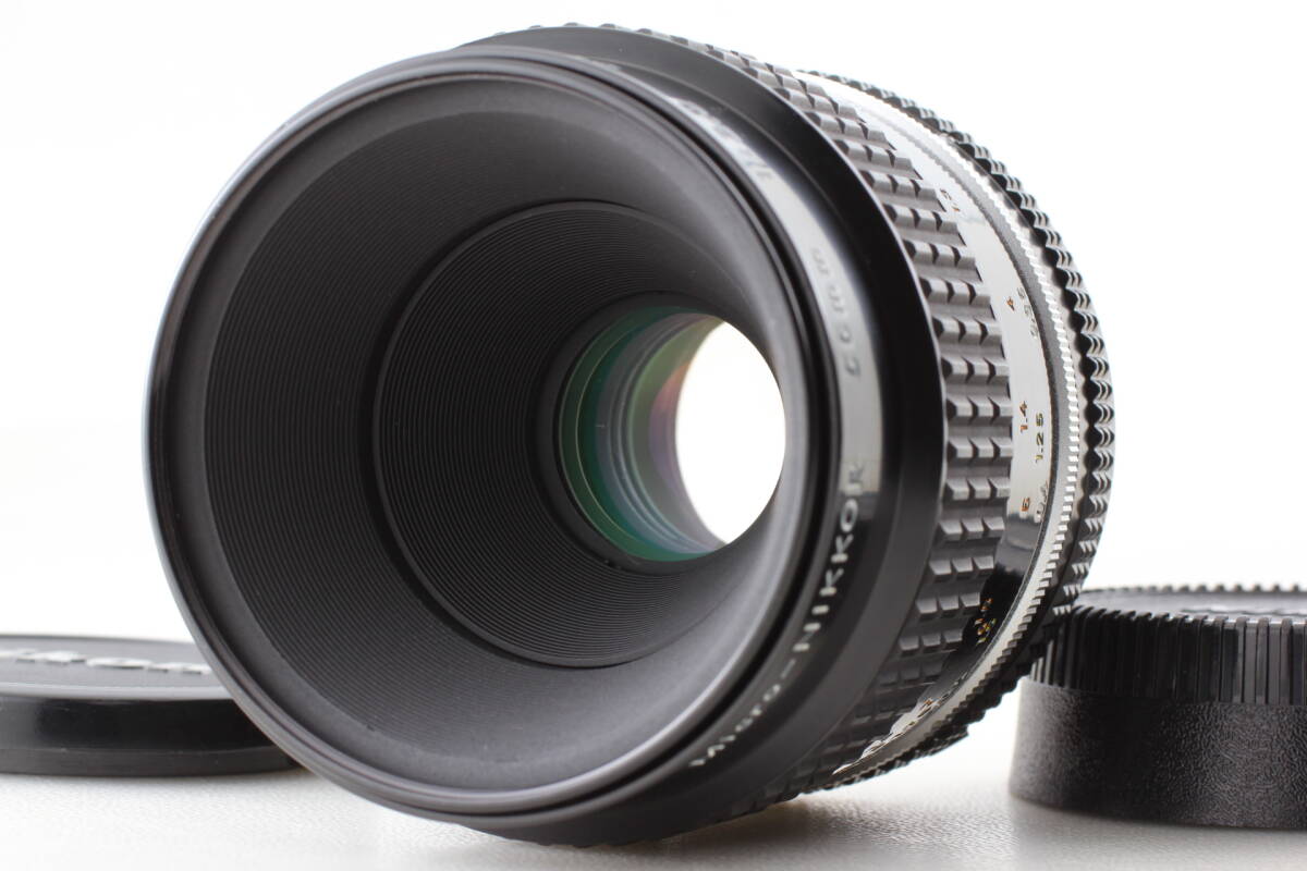 【美品】Nikon Ai-S Micro NIKKOR 55mm F2.8 マクロ単焦点レンズ MF EF-2258