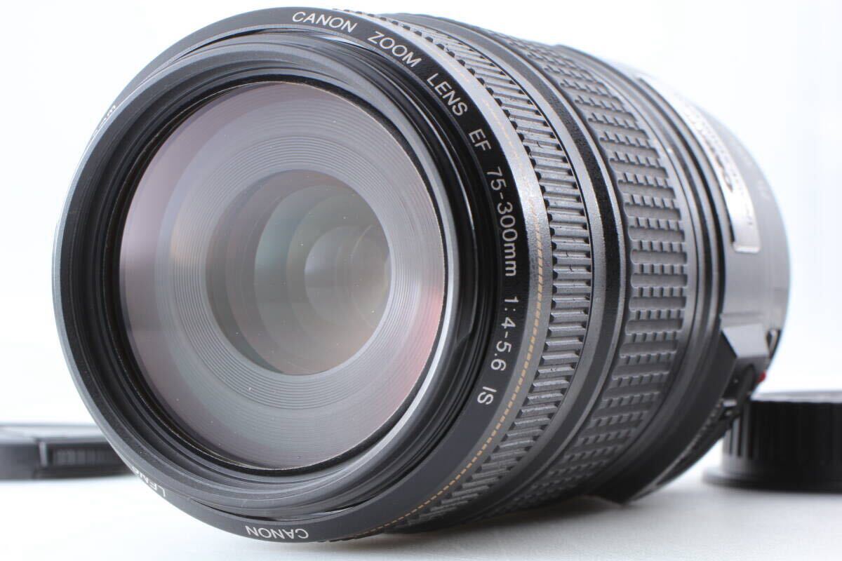 【美品】Canon EF 75-300mm F4-5.6 IS USM 望遠ズームレンズ EF-2253