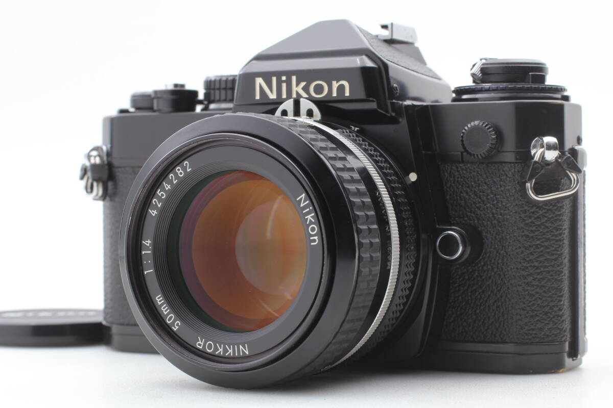 【美品】Nikon FE Ai NIKKOR 50mm F1.4 レンズセット フィルム一眼レフ 動作良好 EF-2270