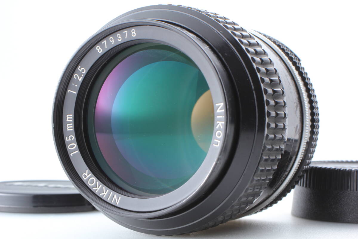 Nikon Ai NIKKOR 105mm F2.5 中望遠単焦点レンズ 動作良好 EF-2272