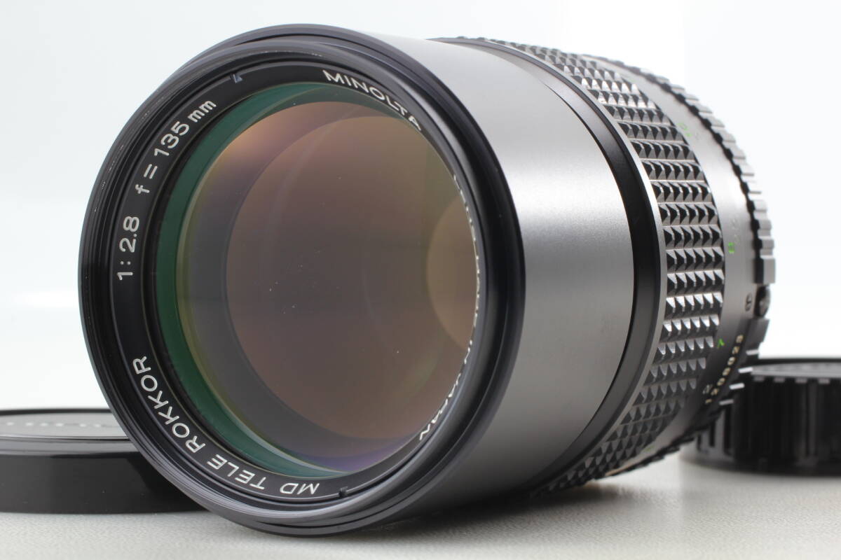 【美品】Minolta MD 135mm F2.8 中望遠単焦点レンズ 動作良好 EF-2316
