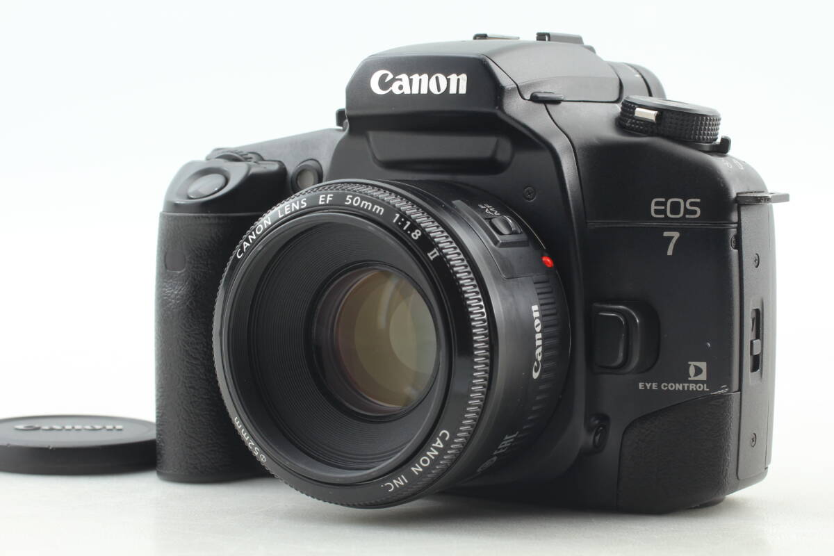 【美品】Canon EOS 7 EF 50mm F1.8 II フィルムカメラ レンズセット 動作良好 EF-2349