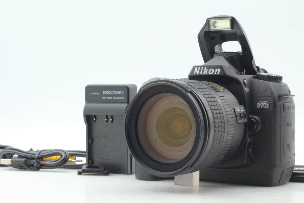 【美品】Nikon D70S AF-S DX NIKKOR 18-70mm F3.5-4.5G ED レンズセット ショット数1,408回 動作良好 EF-2365