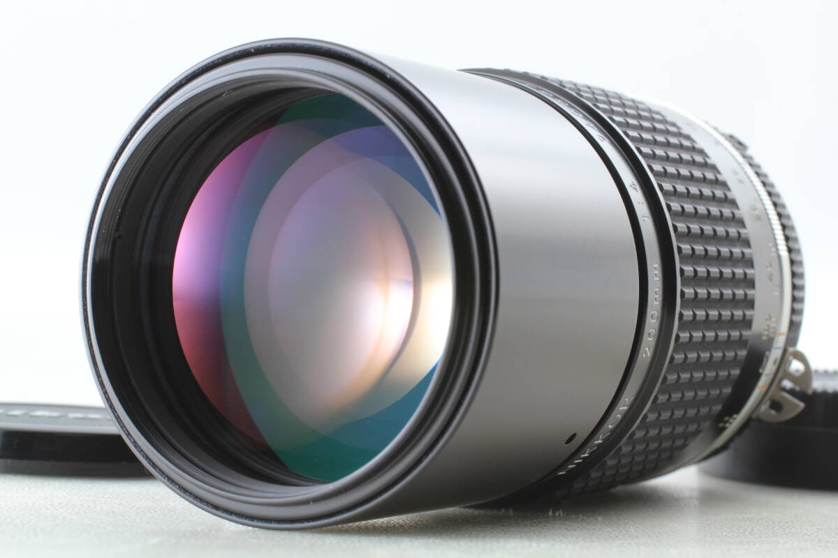 【美品】Nikon Ai-S NIKKOR 200mm F4 望遠単焦点レンズ 動作良好 EF-2366