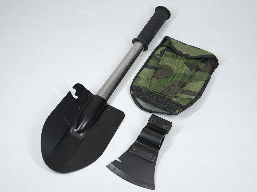 M0746【アウトドアグッズ】携帯シャベル・斧