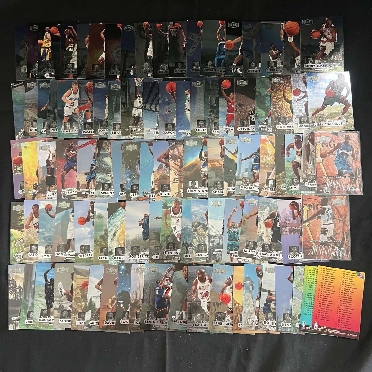 T K52 1997-98 Sky box Metal Universe 約90枚まとめDennis Rodman Grant Hill Scottie Pippen Sqareef Abdur-Rahim NBA カード T26061913