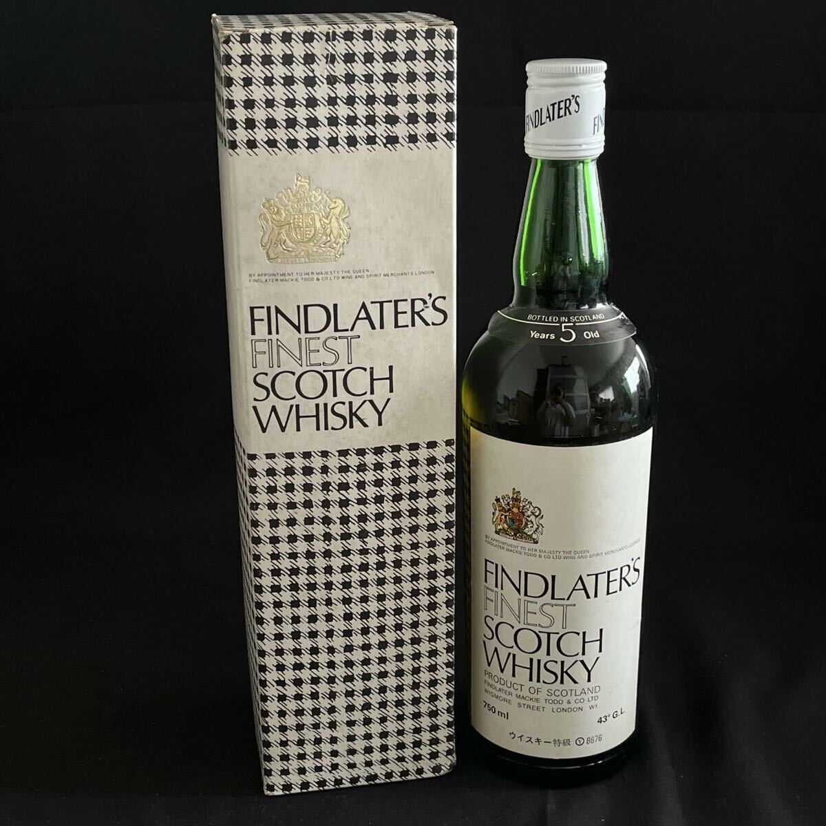 R 【未開栓/箱付】 Findlater's Finest Scotch Whisky ウィスキー 特級 750ml 43% フィンドレイター 5年 ファイネスト 古酒 R2607154
