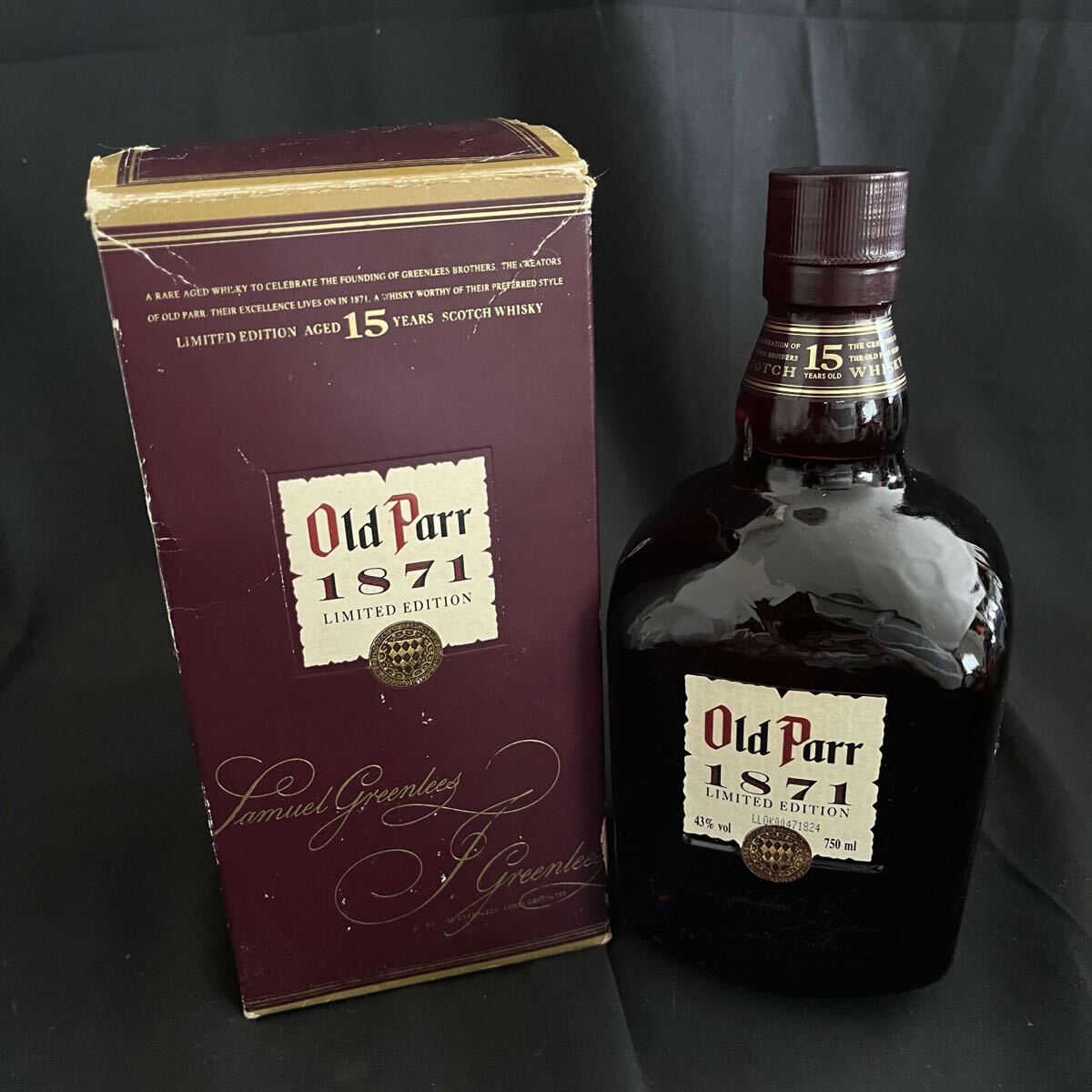 R【未開栓/箱付】オールドパー 15年 1871 ウィスキー リミテッドエディション 750ml 43% Old Parr 古酒 熟成スコッチウイスキー R26071711