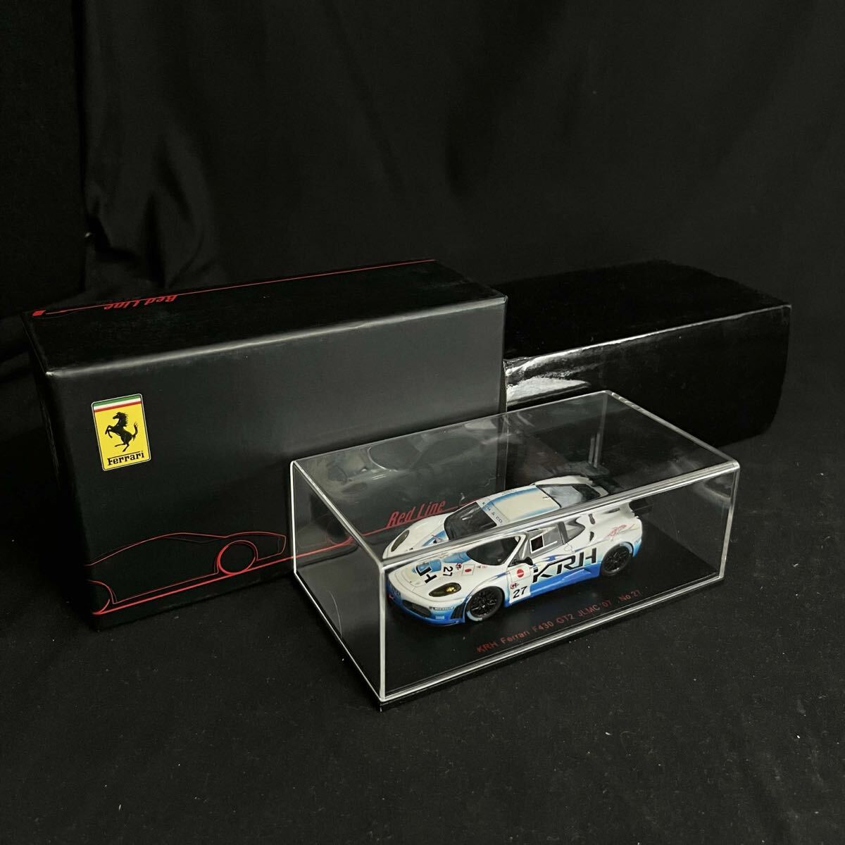 T①フェラーリ F430 GT2 1/43 Red Line KRH JLMC 07 No.27 Ferrari EBBR エブロ ミニカー レッドライン 43955 T26071517
