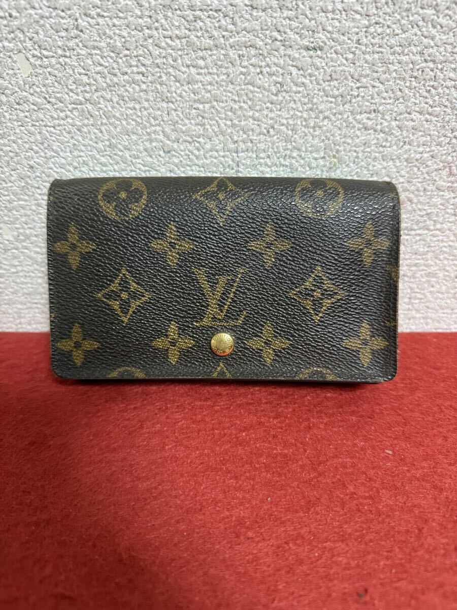 JP4759＊サイフ LOUIS VUITTON ルイヴィトン モノグラム ポルトモネ ビエ トレゾール M61730＊