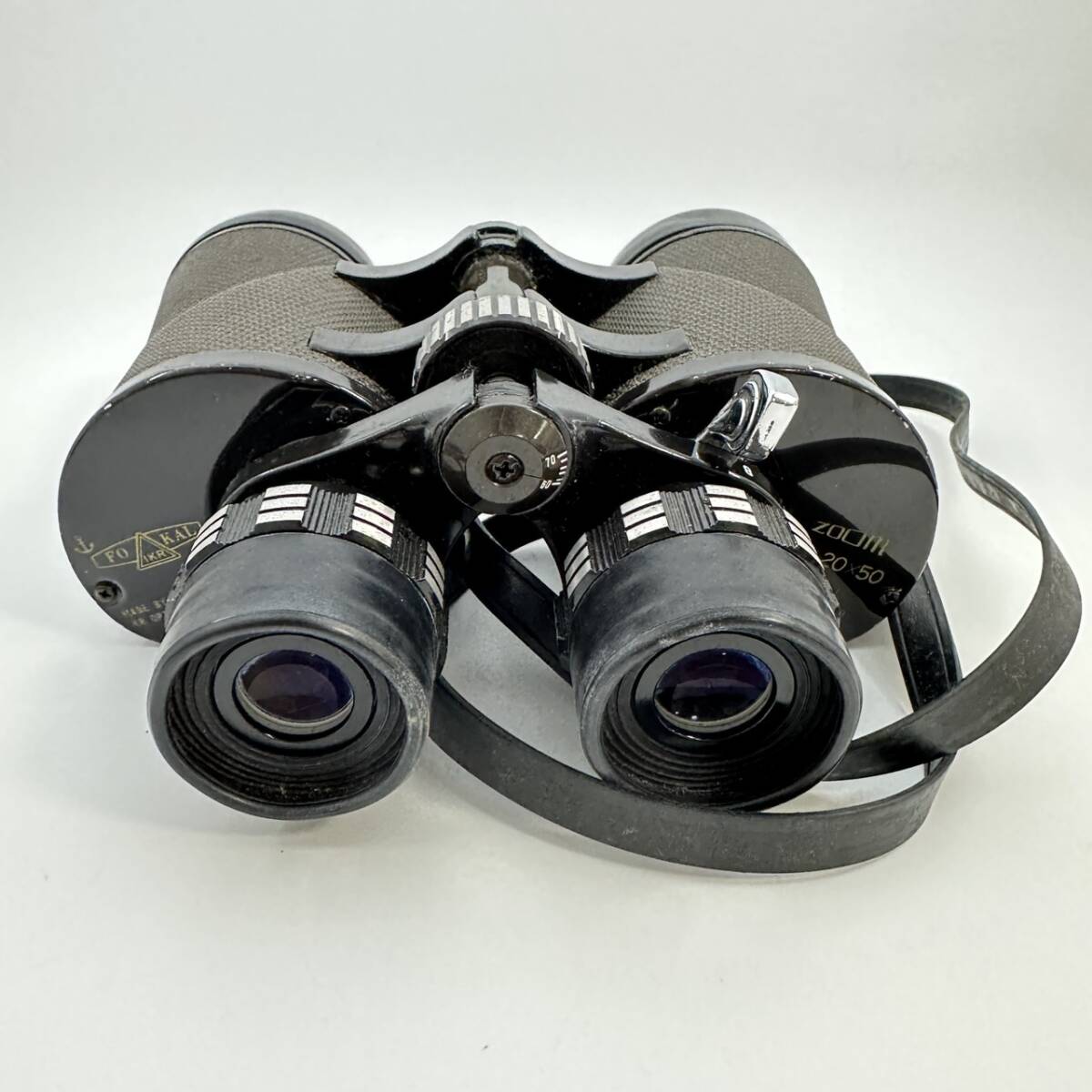 FOKAL ズーム双眼鏡 8-20×50 20倍 大口径50mm 日本製 三脚対応 キャップ付 動作未確認 ジャンク