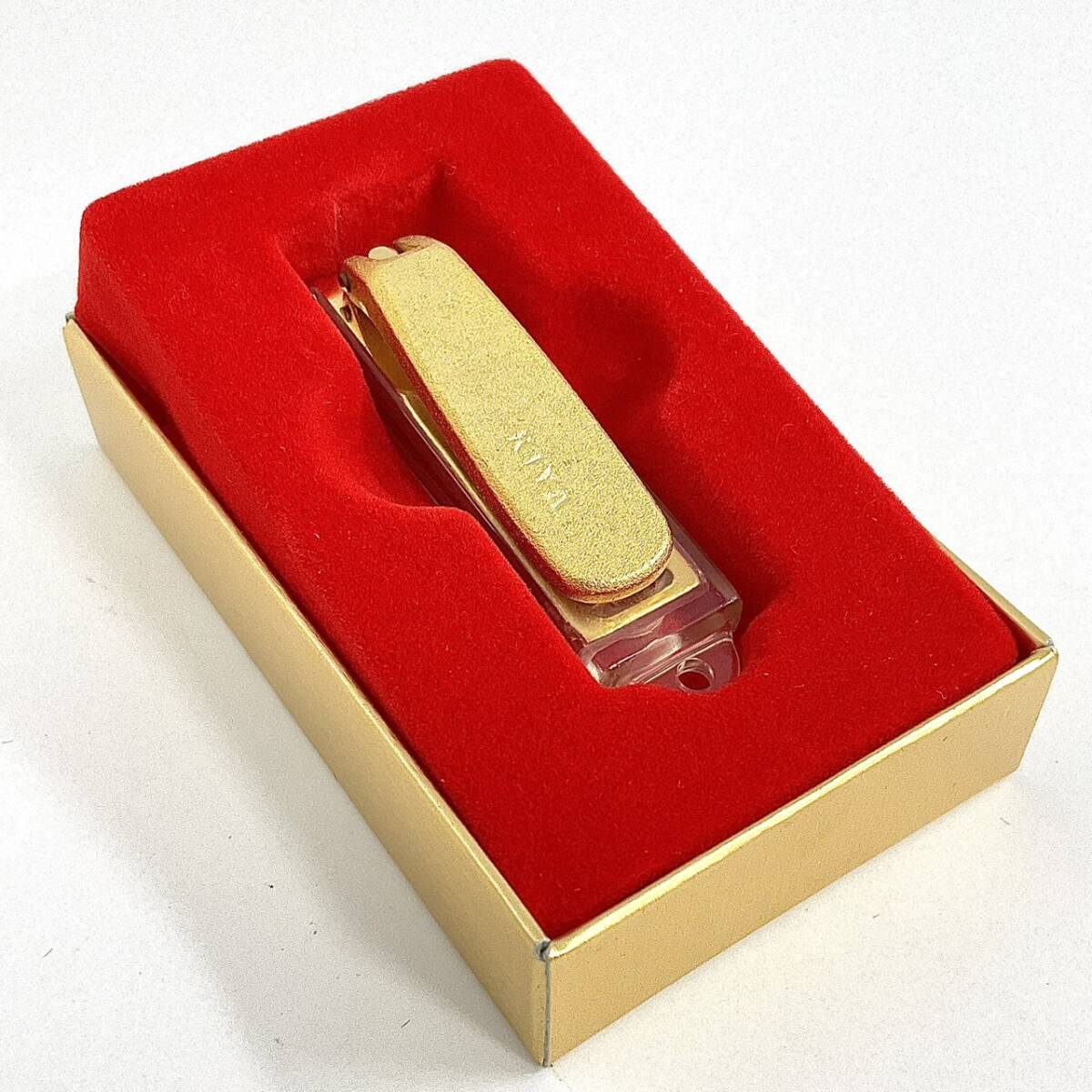売り切り！木屋 KIYA 爪切り 金 ゴールド 小 化粧箱付 飛散防止カバー付 日本製 ハガネ つめきり 高級 ギフト 美品