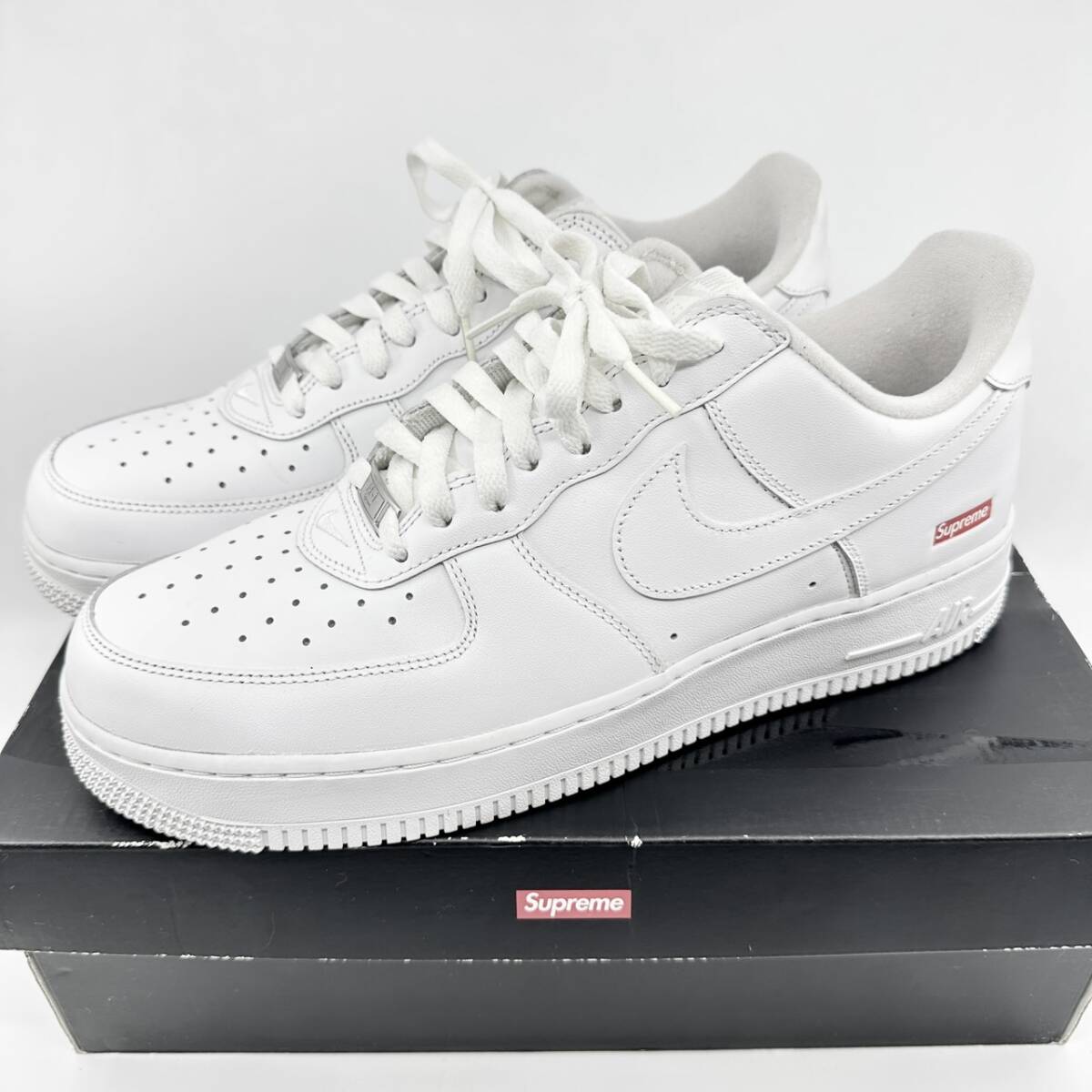 売り切り！再出品！Supreme×NIKE エアフォース1 LOW 白 29cm CU9225-100 シュプリーム AF1 箱付 中古美品