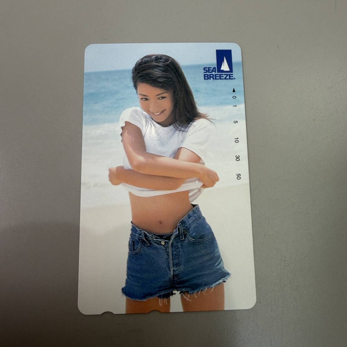 未使用品　持田香織　ELT SEA BREEZE シーブリーズ　テレホンカード　テレカ　海