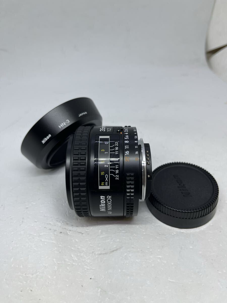 ★極上品★安心動作保証付き★ Nikon AF NIKKOR 35mm F2 ニコン カメラレンズ 広角 単焦点レンズ　☆純正フード付き☆